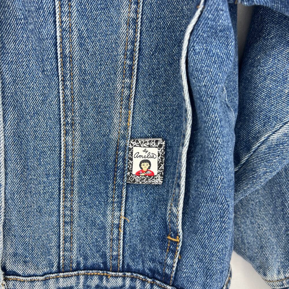Vintage American Girl Denim Jean Jacket Amelia Girls Size Medium - Picture 3 of 13